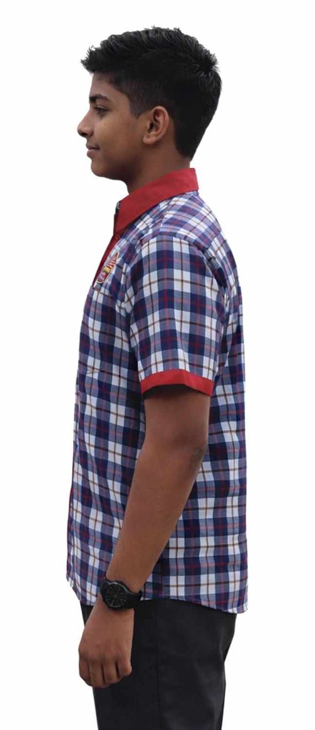 KV Uniform Boys Collar Shirt (Check Pattern)
