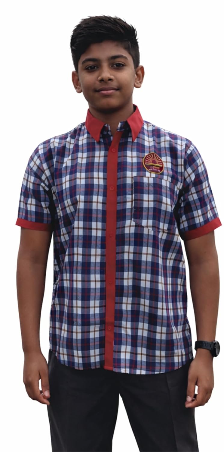 KV Uniform Boys Collar Shirt (Check Pattern)